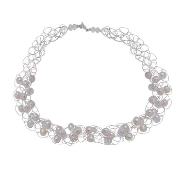 Collar Tejido Perla